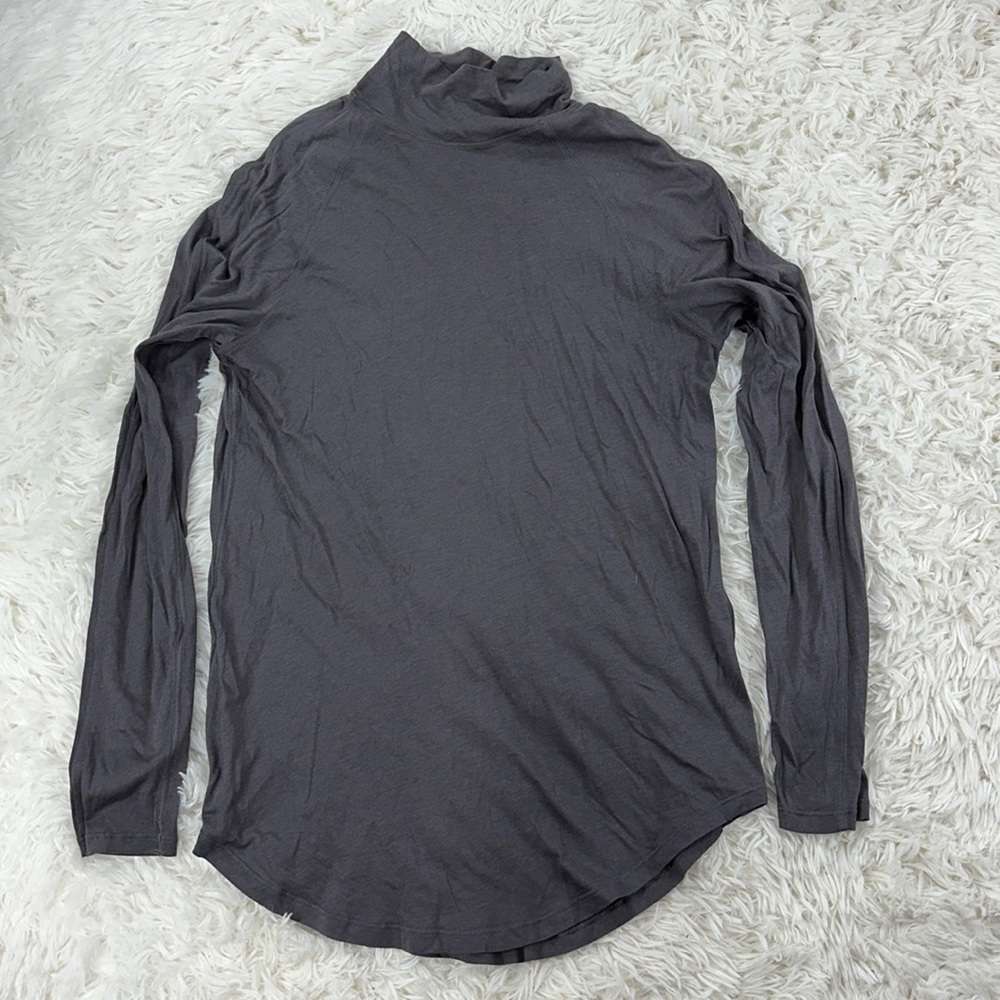 Lululemon Breathe-a-wool Long Sleeve Dark Chrome